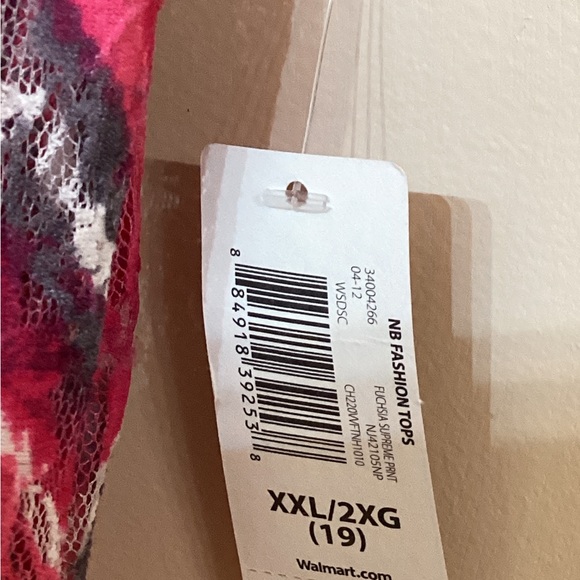 No Boundaries Sheer Lace Tee T-Shirt Size XXL (19) BRAND NEW - Picture 5 of 6